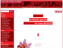 Tablet Screenshot of myavalonparkflorist.com